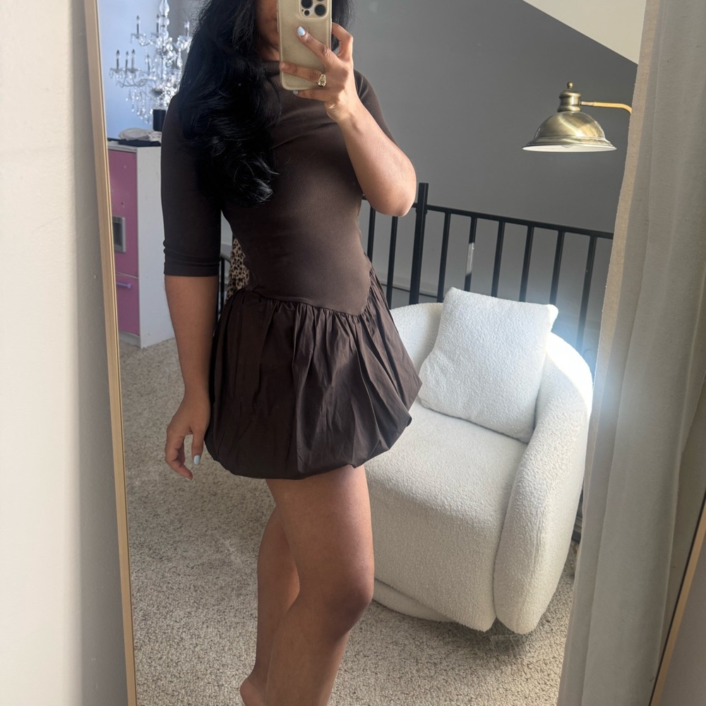 Elegant Brown Dress